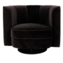 FLOWER LOUNGE CHAIR - Black