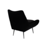 GLODIS LOUNGE CHAIR - Nero