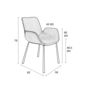 BRITT ARMCHAIR - Velvet pink