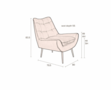 Dutchbone Loungechair Glodis Zwart