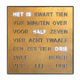 WOORDKLOK 28x28cm  - Nederlands 